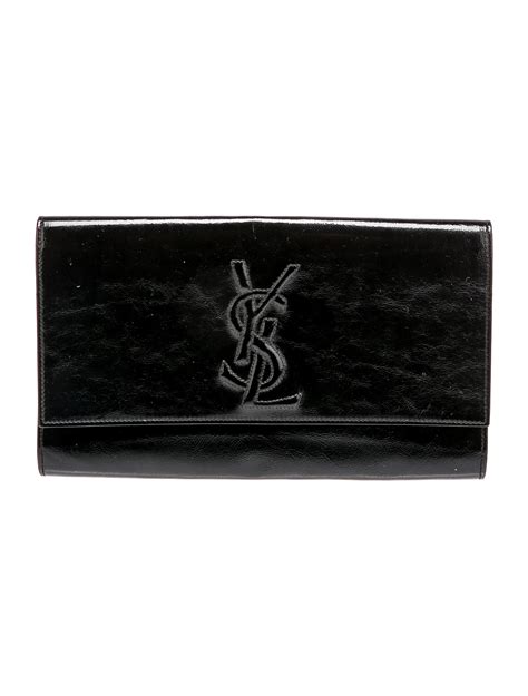 yves saint laurent belle du jour clutch black|Saint Laurent Belle De Jour Clutch Bag, Black.